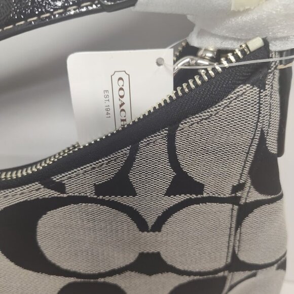 Coach Black and Cream Shoulder Bag - Picture 8 of 12